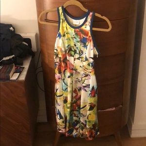 Parker multicolor floral print dress